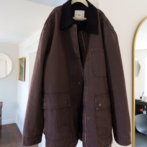 MANGO Denim parka with contrasting collar - Picture 11 of 12